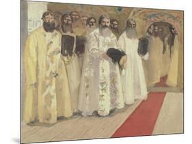 Waiting for the Tzar, 1901-Andrei Petrovich Ryabushkin-Mounted Giclee Print