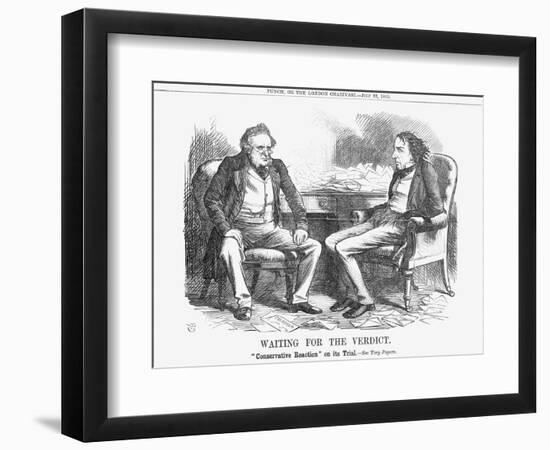 Waiting for the Verdict, 1865-John Tenniel-Framed Giclee Print