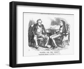 Waiting for the Verdict, 1865-John Tenniel-Framed Giclee Print