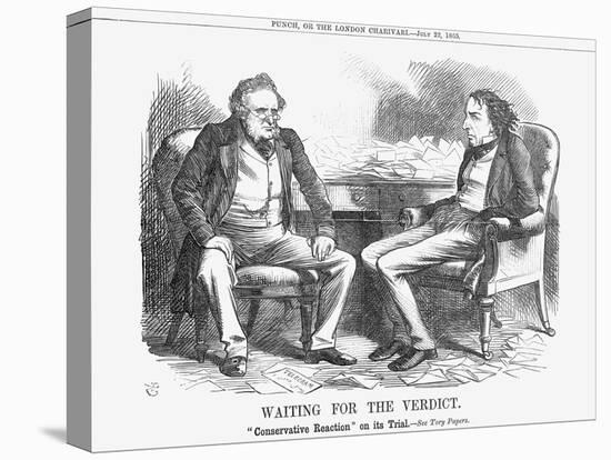 Waiting for the Verdict, 1865-John Tenniel-Stretched Canvas