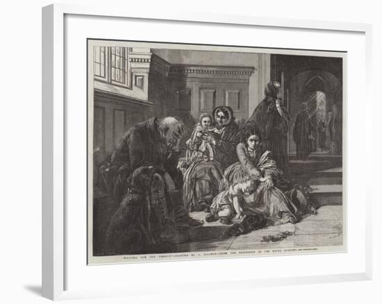 Waiting for the Verdict, from the Exhibition of the Royal Academy-Abraham Solomon-Framed Giclee Print