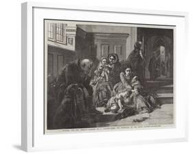 Waiting for the Verdict, from the Exhibition of the Royal Academy-Abraham Solomon-Framed Giclee Print