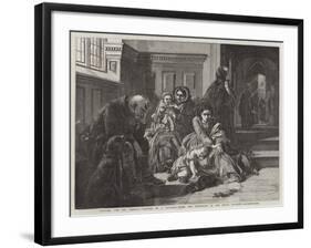 Waiting for the Verdict, from the Exhibition of the Royal Academy-Abraham Solomon-Framed Giclee Print