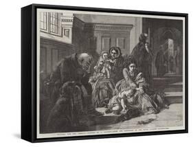 Waiting for the Verdict, from the Exhibition of the Royal Academy-Abraham Solomon-Framed Stretched Canvas