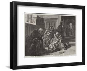 Waiting for the Verdict, from the Exhibition of the Royal Academy-Abraham Solomon-Framed Giclee Print