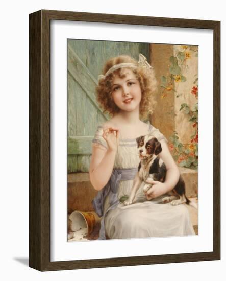 Waiting for the Vet-Emile Vernon-Framed Giclee Print