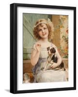 Waiting for the Vet-Emile Vernon-Framed Giclee Print