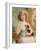 Waiting for the Vet-Emile Vernon-Framed Giclee Print