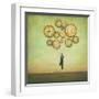 Waiting for Time to Fly-Duy Huynh-Framed Art Print