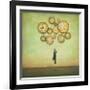 Waiting for Time to Fly-Duy Huynh-Framed Premium Giclee Print