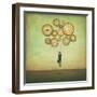 Waiting for Time to Fly-Duy Huynh-Framed Art Print