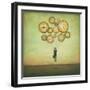 Waiting for Time to Fly-Duy Huynh-Framed Art Print