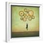 Waiting for Time to Fly-Duy Huynh-Framed Art Print