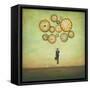 Waiting for Time to Fly-Duy Huynh-Framed Stretched Canvas