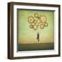 Waiting for Time to Fly-Duy Huynh-Framed Art Print