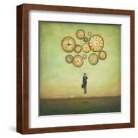 Waiting for Time to Fly-Duy Huynh-Framed Art Print