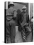 Waiting for twice monthly relief checks at Calipatria, California, 1937-Dorothea Lange-Stretched Canvas