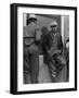 Waiting for twice monthly relief checks at Calipatria, California, 1937-Dorothea Lange-Framed Photographic Print