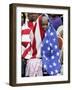 Waiting in the Rain with Other Flood Victims Outside the Convention Center in New Orleans-null-Framed Photographic Print