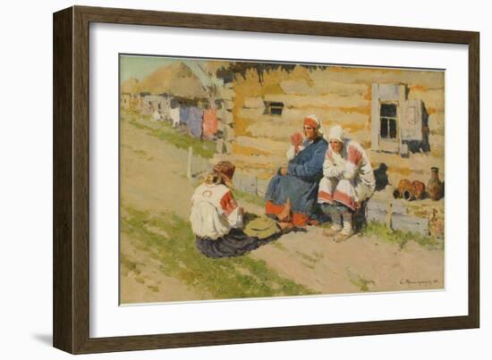 Waiting in the Sun, 1894-Sergei Arsenyevich Vinogradov-Framed Giclee Print