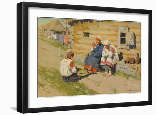 Waiting in the Sun, 1894-Sergei Arsenyevich Vinogradov-Framed Giclee Print
