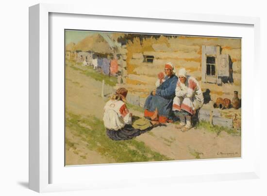 Waiting in the Sun, 1894-Sergei Arsenyevich Vinogradov-Framed Giclee Print