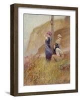 Waiting on the Cliffs-Robert Jobling-Framed Giclee Print