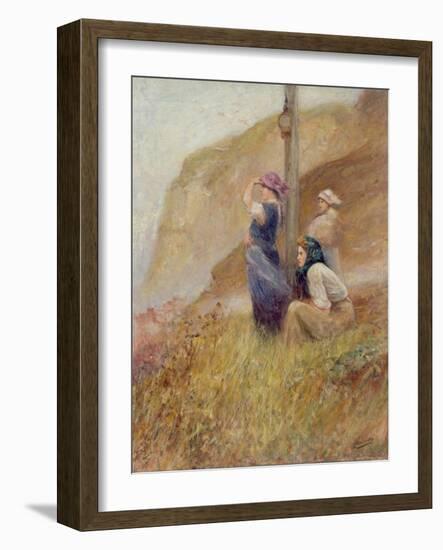 Waiting on the Cliffs-Robert Jobling-Framed Giclee Print