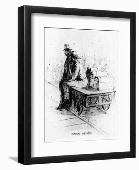 Waiting on the Train-Heyward Shepherd-Framed Giclee Print