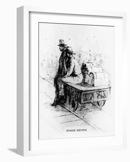 Waiting on the Train-Heyward Shepherd-Framed Giclee Print