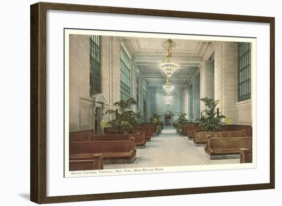 Waiting Room, Grand Central Station, New York City-null-Framed Art Print