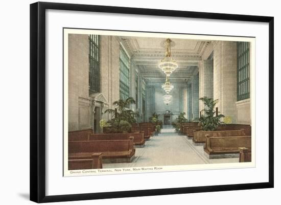 Waiting Room, Grand Central Station, New York City-null-Framed Art Print