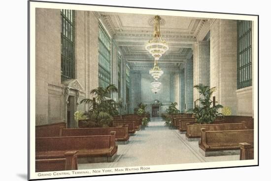 Waiting Room, Grand Central Station, New York City-null-Mounted Art Print