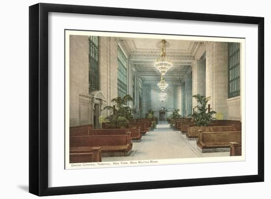 Waiting Room, Grand Central Station, New York City-null-Framed Art Print