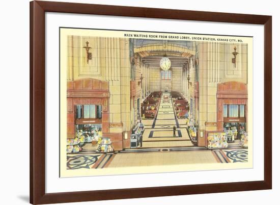 Waiting Room, Union Station, Kansas City, Missouri-null-Framed Art Print