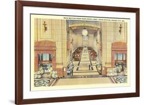 Waiting Room, Union Station, Kansas City, Missouri-null-Framed Art Print