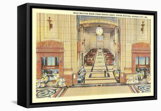 Waiting Room, Union Station, Kansas City, Missouri-null-Framed Stretched Canvas