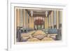 Waiting Room, Union Station, Omaha, Nebraska-null-Framed Premium Giclee Print