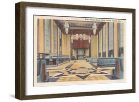 Waiting Room, Union Station, Omaha, Nebraska-null-Framed Art Print