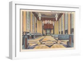 Waiting Room, Union Station, Omaha, Nebraska-null-Framed Art Print