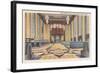 Waiting Room, Union Station, Omaha, Nebraska-null-Framed Art Print