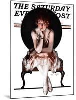 "Waiting," Saturday Evening Post Cover, April 14, 1923-Pearl L. Hill-Mounted Giclee Print