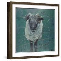 Waiting Sheep, 2000-Peter Wilson-Framed Giclee Print