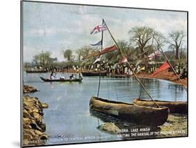 Waiting the Arrival of the Mission Steamer, Likoma, Lake Nyasa, Africa, 1904-null-Mounted Giclee Print