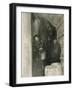 Waiting to Be Let in the Mulberry Street Station, 1892 (Gelatin Silver Print)-Jacob August Riis-Framed Giclee Print