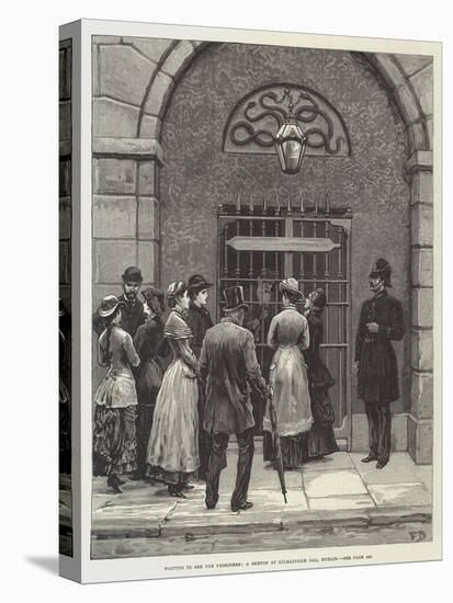 Waiting to See the Prisoners, a Sketch at Kilmainham Jail, Dublin-Frank Dadd-Stretched Canvas