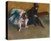 Waiting-Edgar Degas-Stretched Canvas