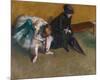 Waiting-Edgar Degas-Mounted Art Print
