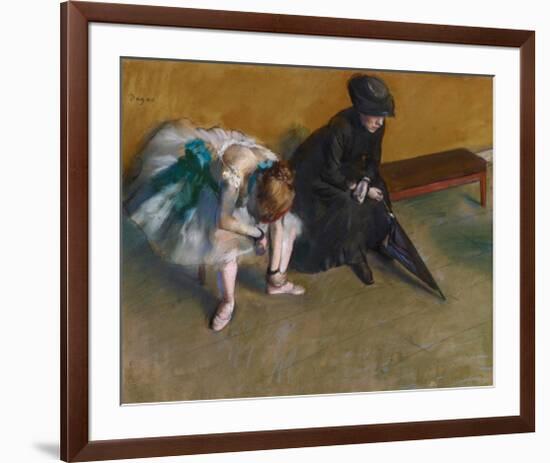 Waiting-Edgar Degas-Framed Art Print