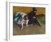 Waiting-Edgar Degas-Framed Art Print